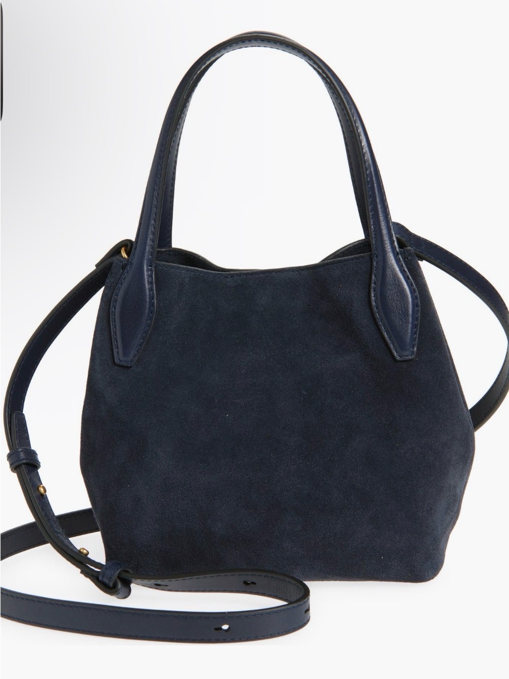 Madewell the mini suede shopper tote